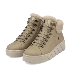 Rieker Damen Sneaker High clay beige