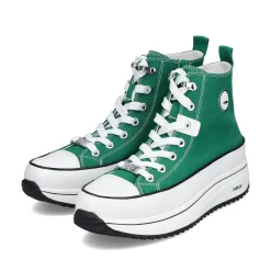 Rieker Damen Sneaker High grasgrün