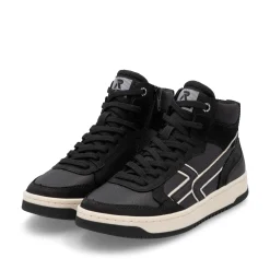 Rieker Damen Sneaker High carbonschwarz