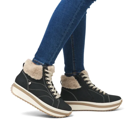 Rieker Damen Sneaker High urbanschwarz