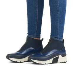 Rieker Damen Sneaker High tiefblau