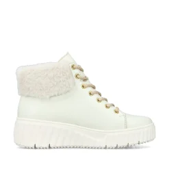 Rieker Damen Sneaker High kristallweiß