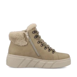 Rieker Damen Sneaker High clay beige