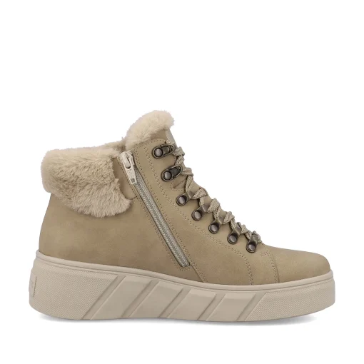 Rieker Damen Sneaker High clay beige