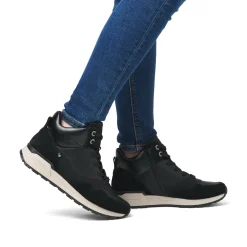 Rieker Damen Sneaker High asphaltschwarz