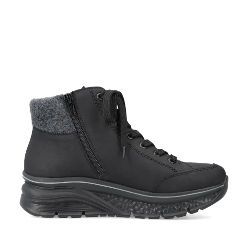 Rieker Damen Sneaker High tiefschwarz