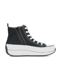 Rieker Damen Sneaker High tiefschwarz