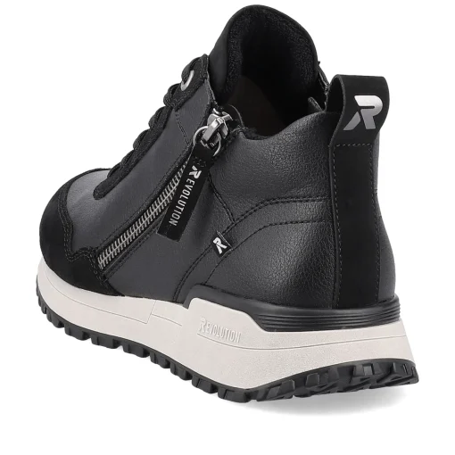 Rieker Damen Sneaker High steel black