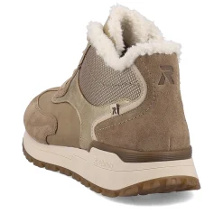 Rieker Damen Sneaker High champagner beige