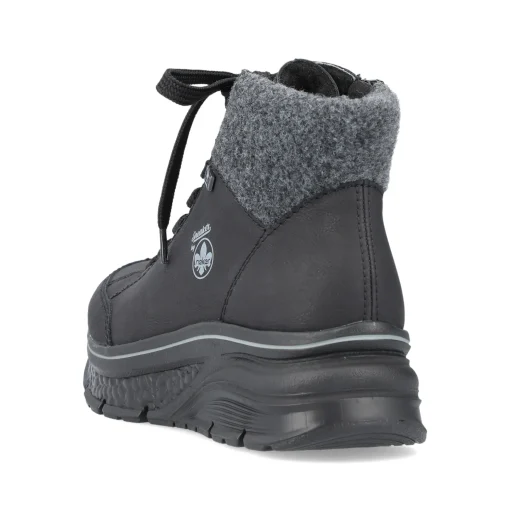 Rieker Damen Sneaker High tiefschwarz