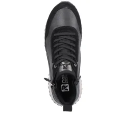 Rieker Damen Sneaker High steel black