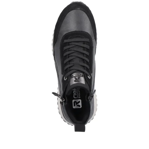 Rieker Damen Sneaker High steel black