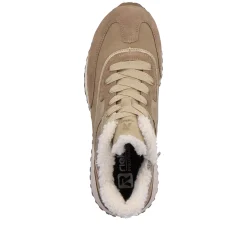 Rieker Damen Sneaker High champagner beige