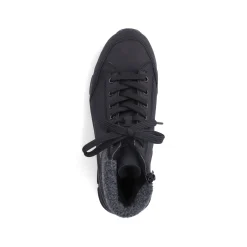 Rieker Damen Sneaker High tiefschwarz