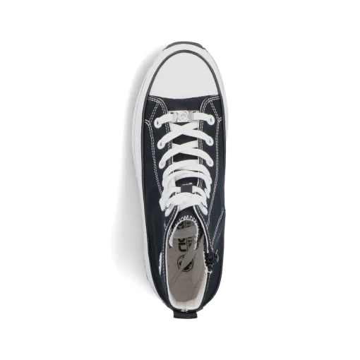 Rieker Damen Sneaker High tiefschwarz
