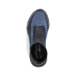 Rieker Damen Sneaker High asphaltschwarz-ozeanblau