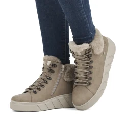 Rieker Damen Sneaker High clay beige