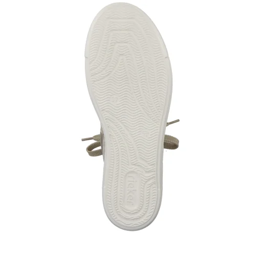 Rieker Damen Sneaker High cremebeige-khakigrün