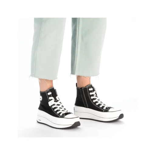 Rieker Damen Sneaker High tiefschwarz