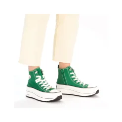 Rieker Damen Sneaker High grasgrün