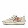 Rieker Damen Sneaker Low beige-multi-metallic
