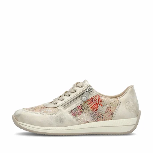 Rieker Damen Sneaker Low beige-multi-metallic