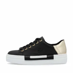 Rieker Damen Sneaker Low graphitschwarz