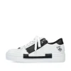Rieker Damen Sneaker Low lilienweiß-nachtschwarz