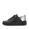 Rieker Damen Sneaker Low mattschwarz-silber