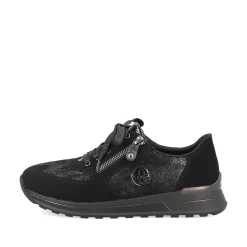 Rieker Damen Sneaker Low nachtschwarz