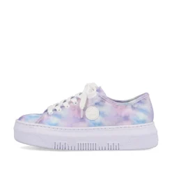 Rieker Damen Sneaker Low multi-kristallweiß