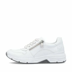 Rieker Damen Sneaker Low kristallweiß
