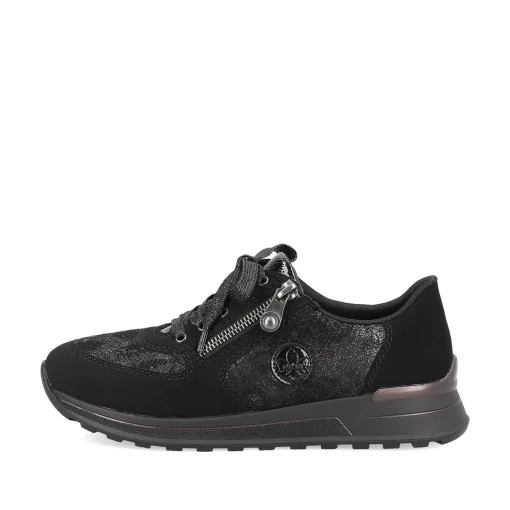 Rieker Damen Sneaker Low nachtschwarz