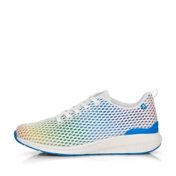 Rieker Damen Sneaker Low crystal-white rainbow
