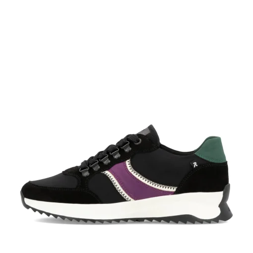 Rieker Damen Sneaker Low asphaltschwarz