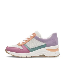 Rieker Damen Sneaker Low beige-mehrfarbig