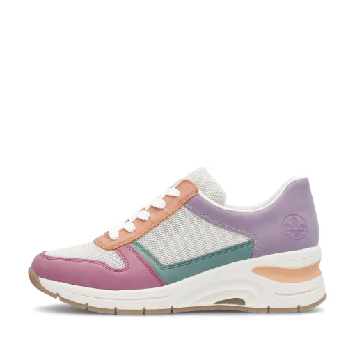 Rieker Damen Sneaker Low beige-mehrfarbig