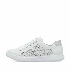 Rieker Damen Sneaker Low reinweiss
