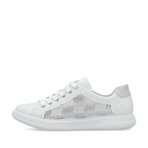 Rieker Damen Sneaker Low reinweiss