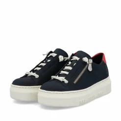 Rieker Damen Sneaker Low stahlblau
