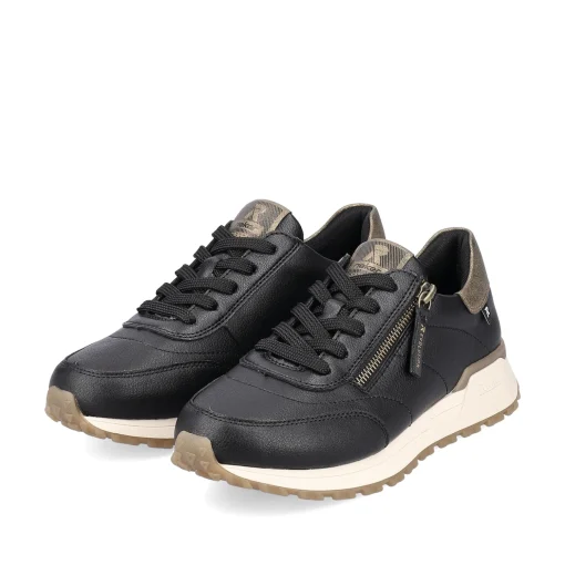 Rieker Damen Sneaker Low urbanschwarz-bronze