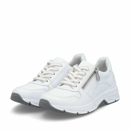 Rieker Damen Sneaker Low kristallweiß