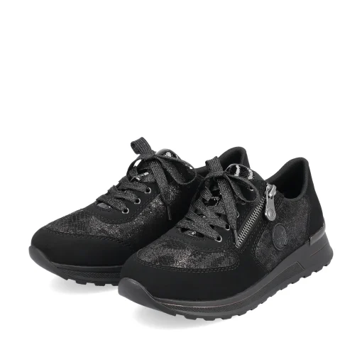Rieker Damen Sneaker Low nachtschwarz
