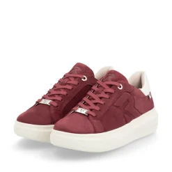 Rieker Damen Sneaker Low kirschrot