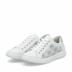 Rieker Damen Sneaker Low reinweiss