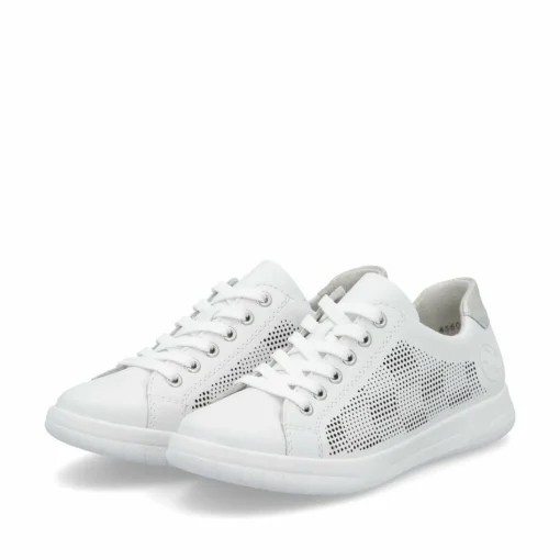 Rieker Damen Sneaker Low reinweiss
