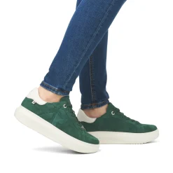 Rieker Damen Sneaker Low waldgrün
