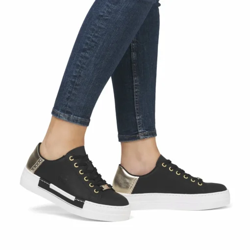 Rieker Damen Sneaker Low graphitschwarz