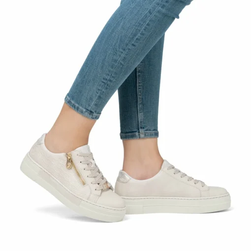 Rieker Damen Sneaker Low altweiss