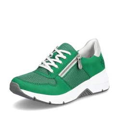 Rieker Damen Sneaker Low grasgrün